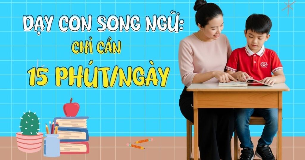 Dạy Con Song Ngữ Mẹ Chỉ Cần 15 PhútNgày
