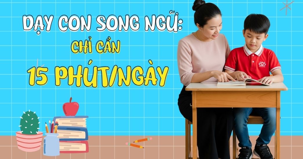 Dạy Con Song Ngữ Mẹ Chỉ Cần 15 PhútNgày