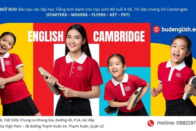 Lộ trình học tiếng Anh dành cho trẻ từ 3,5 đến 14 tuổi tại Anh Ngữ BUD